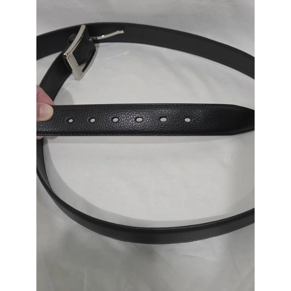 King Size Genuine Leather Black Dress Belt Size 52/54
